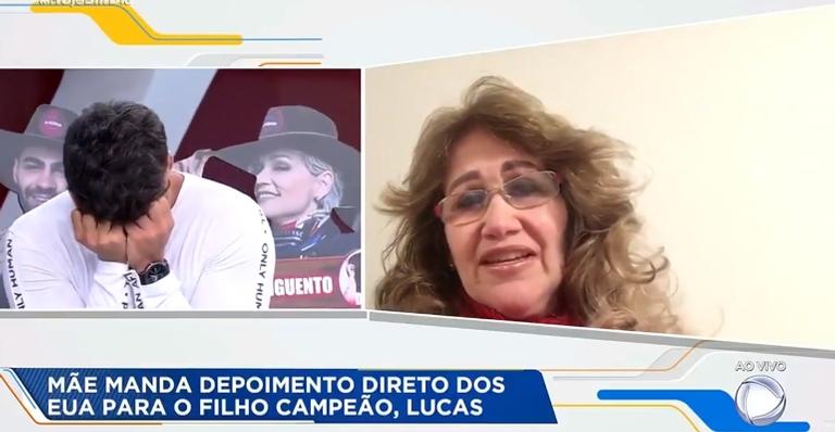 Após vencer ‘A Fazenda’, Lucas recebe mensagem emocionante da mãe direto dos EUA e cai no choro