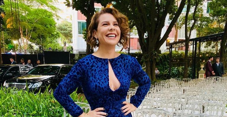 Fernanda Souza prestigia show de seu ex-marido, Thiaguinho