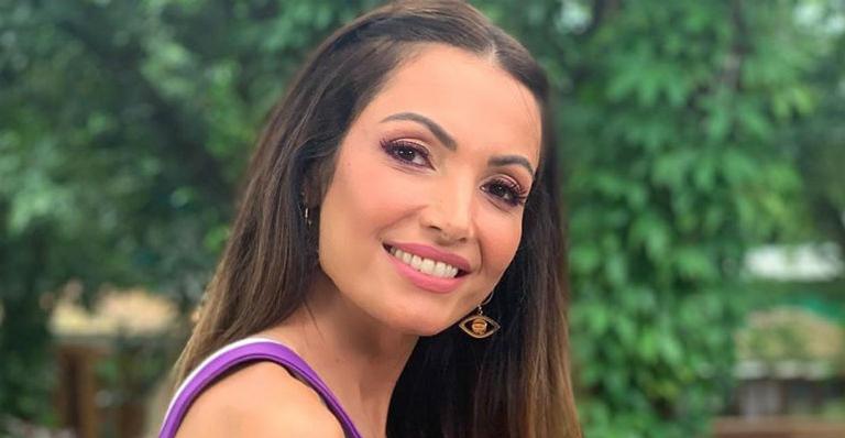 Patricia Poeta mostra festa de confraternização da equipe do ”É de Casa”