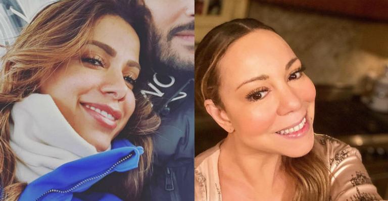 Anitta não segura a emoção ao conhecer sua ídola, Mariah Carey, em Aspen: ”Que presente de Natal”