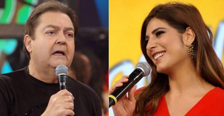 Faustão faz pergunta íntima e deixa convidada sem graça na Globo