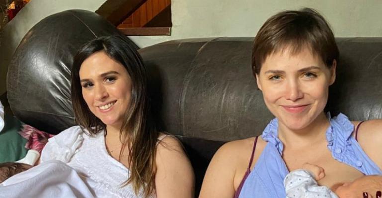 Tatá Werneck parabeniza Leticia Colin e brinca: ”Quando vamos engravidar de novo?”
