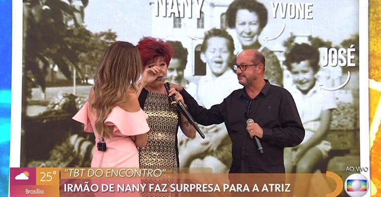 Nany People chora ao vivo com surpresa no programa ‘Encontro’