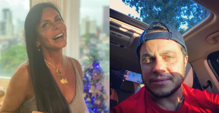 Gretchen, mãe de Thammy Miranda, apresenta o novo neto e brinca: ”Vovó babona”