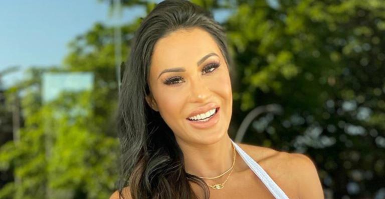 Gracyanne Barbosa comparece em festa de Brunna Gonçalves e agradece: ”Ambiente cheio de amor”