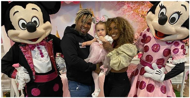 Rodriguinho comemora o aniversário da neta, filha de Gaab, em SP