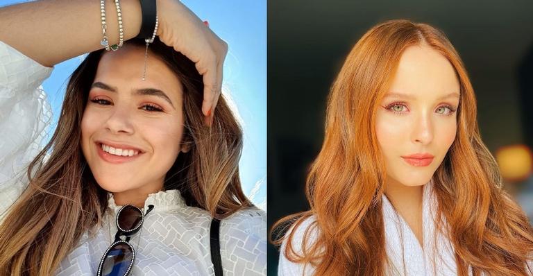 Maisa e Larissa Manoela fazem visita à Clara Maria, filha de Tatá Werneck e Rafa Vitti