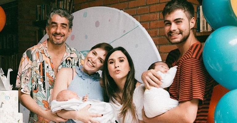 Tatá Werneck e Rafa Vitti levam Clara Maria para almoço com Leticia Colin, Michel Melamed e Uri