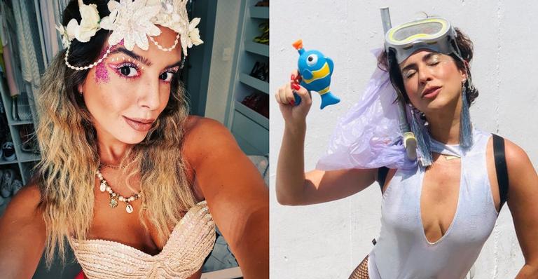 Giovanna Lancellotti, Fernanda Paes Leme e outros amigos se divertem em bloco de Carnaval
