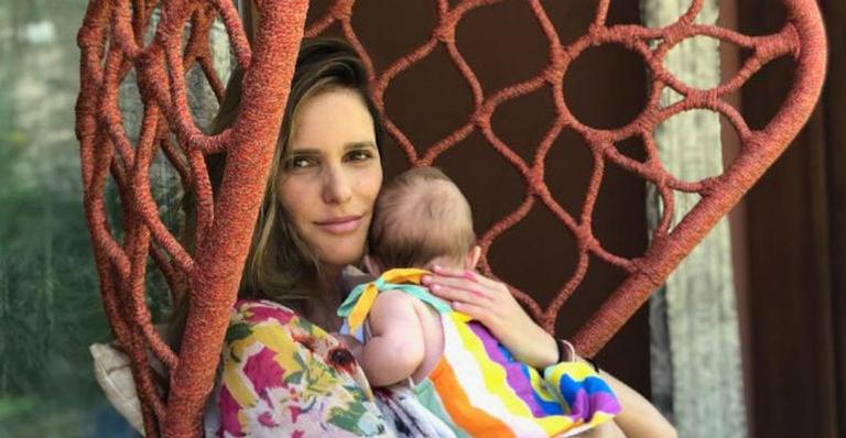 Fernanda Lima compartilha vídeo de diversos momentos da filha e celebra seu terceiro mês de vida