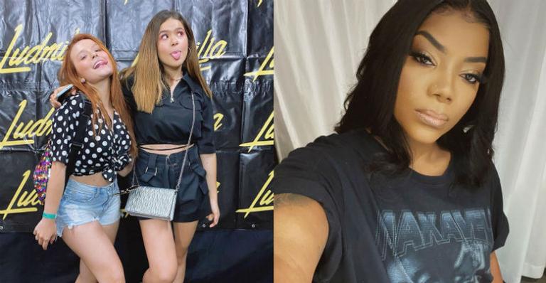 Maisa e Larissa Manoela aparecem curtindo show de Ludmilla e são convidadas a dançar no palco