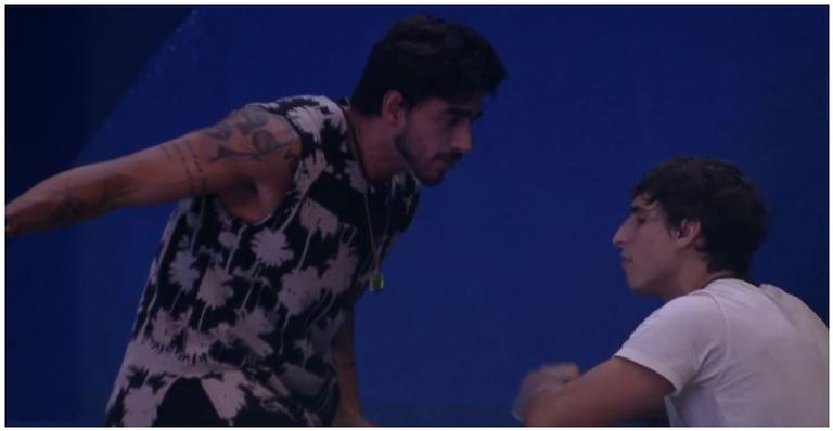 BBB20: Felipe dispara para Guilherme: ”Vai me agredir?”