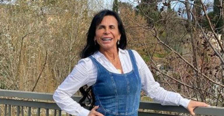 Gretchen celebra primeiro encontro com o neto: ”Vovó tá te esperando”