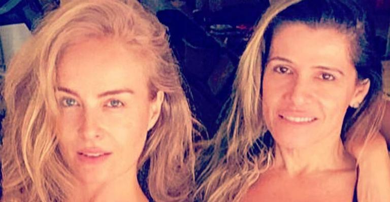 Ingrid Guimarães aparece em clique na academia com Angélica e brinca: ”De volta a programação”