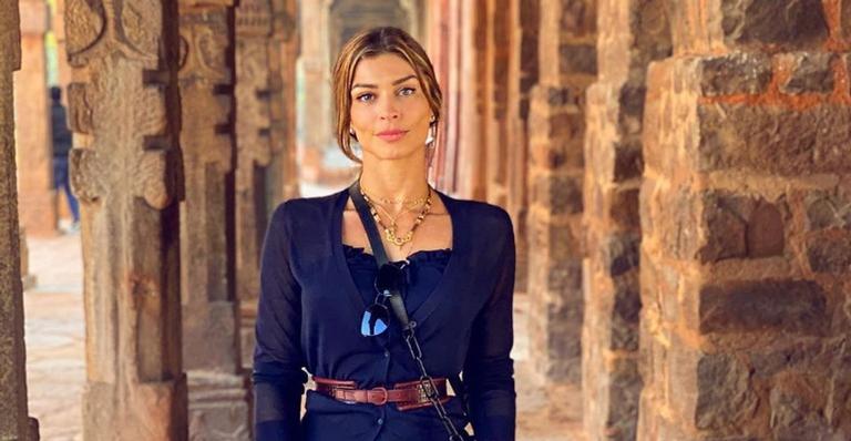 Grazi Massafera compartilha clique no Taj Mahal e fãs elogiam: ”Belíssima”