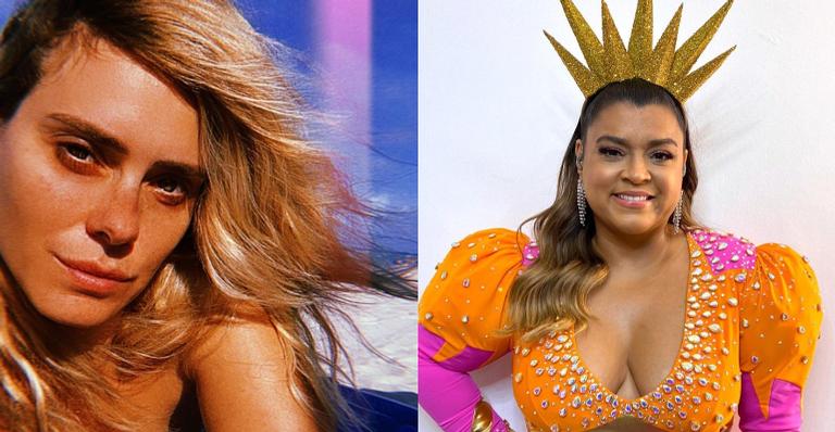 Carolina Dieckmann curte pré-Carnaval em trio elétrico de Preta Gil: ”Amor”