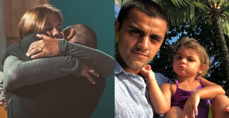 Felipe Simas deseja feliz aniversário para a mãe e filha, que nasceram no mesmo dia