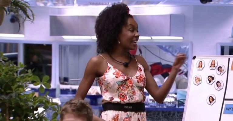 BBB20: Thelma dispara sobre Lucas e Felipe: ”Um influencia o outro para ver quem é mais escroto”