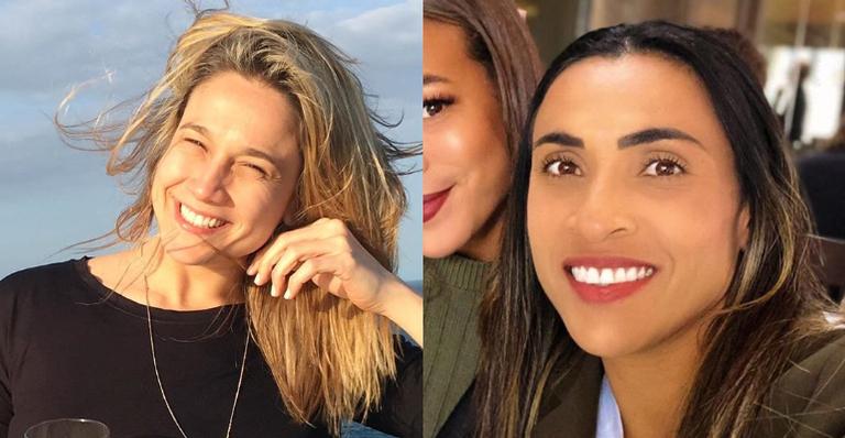 Fernanda Gentil parabeniza Marta com bela homenagem: ”Esperança e admiração”