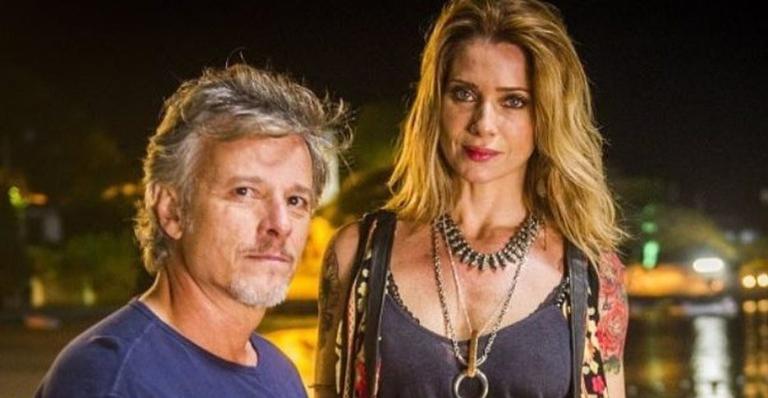Letícia Spiller relembra clique com o ex-marido, Marcello Novaes: ”Amo”