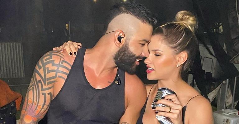 Andressa Suita posa com Gusttavo Lima e celebra fim do Carnaval: ”Foi lindo bb”