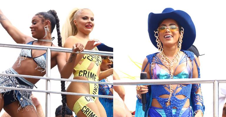 Bloco da Anitta: Anitta, Luísa Sonza e MC Rebecca arrasam ao som de ‘Combatchy’
