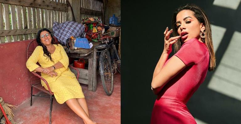 Nos bastidores de ‘Amor de Mãe’, Regina Casé compartilha clique ao lado de Anitta: ”Adorei”