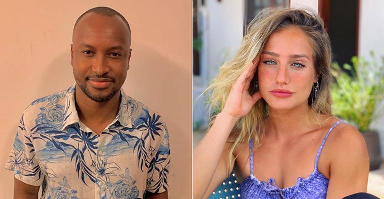 Thiaguinho e Bruna Griphao se beijam em camarote, diz Leo Dias