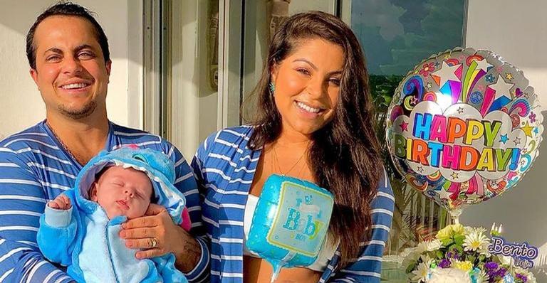Com nova foto do filho, esposa de Thammy Miranda faz reflexão sobre maternidade e encanta