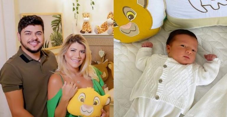 Paula Vaccari celebra uma semana do filho, Cristiano, e comenta look: ”Parecendo um lordezinho”