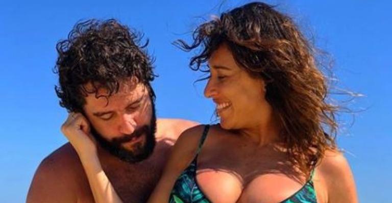 Guilherme Winter posta foto com o filho recém-nascido, Pedro Luna: ”Meu melhor amigo”