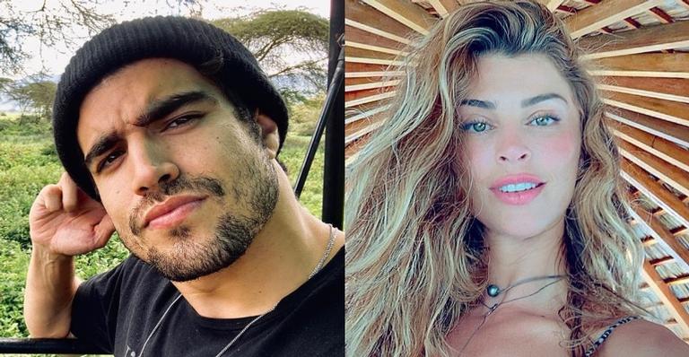 Caio Castro se derrete e deixa comentário fofo em foto de Grazi Massafera fazendo yoga