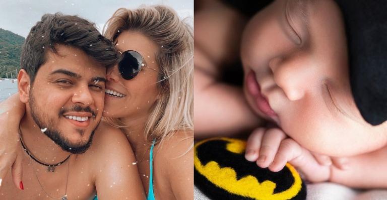 Paula Vaccari, mulher do sertanejo Cristiano, encanta ao mostrar ensaio do filho recém-nascido