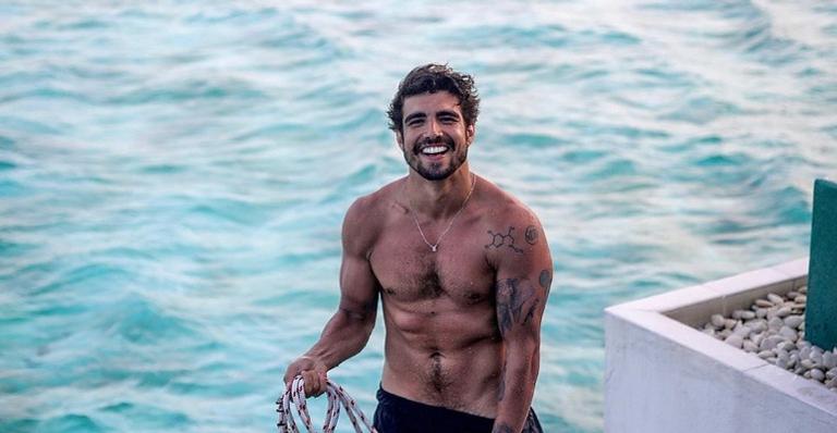 Caio Castro nega suposto casamento com Grazi Massafera: ”Não é só uma brincadeira”
