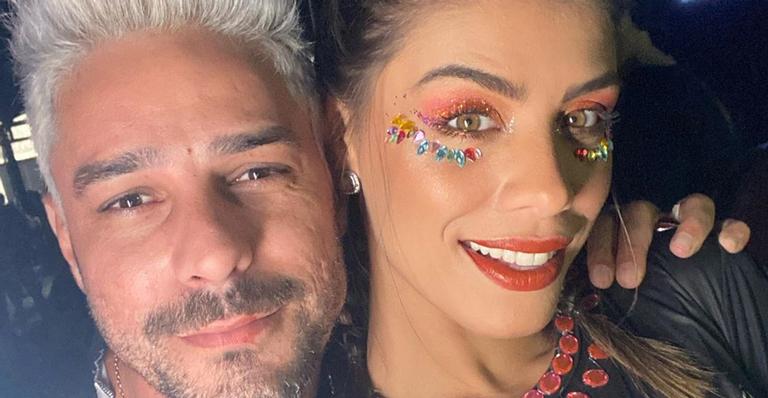 Em festa realizada via internet, Diego Grossi e Franciele revelam sexo e nome de seu primeiro filho