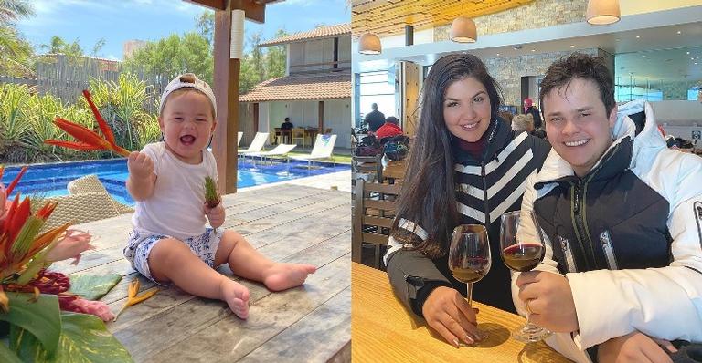 Paula Aires, esposa do sertanejo Matheus, dá testemunho sobre o filho caçula: ”Só fases ruins”