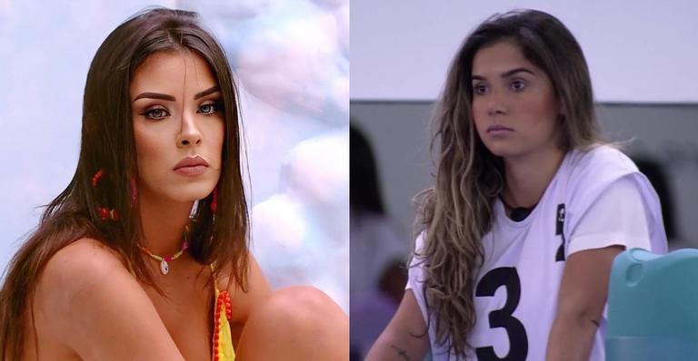 BBB 20: Gizelly se incomoda com a aproximação de Ivy e Flay e a mineira rebate