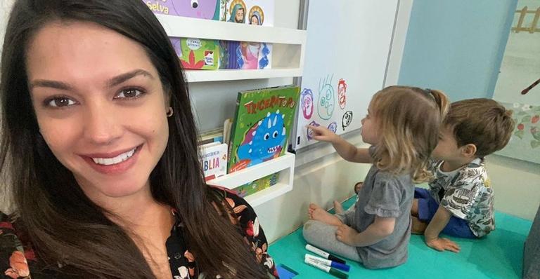 Em quarentena, Thais Fersoza compartilha momento fofo dos filhos