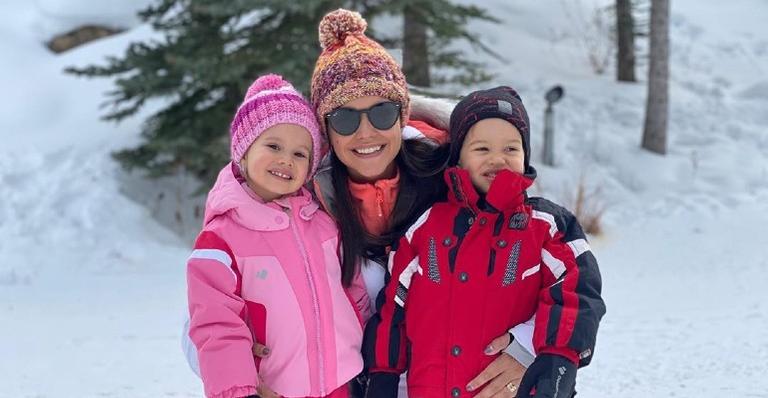 Mais um dia: Thaís Fersoza mostra como está a quarentena ao lado dos filhos, Melinda e Teodoro
