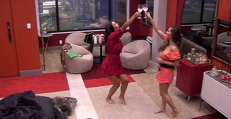 BBB20: Gizelly e Ivy brindam saída de Felipe Prior: ”Tiramos o homem”