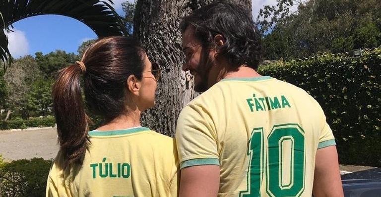 Túlio Gadelha derrete corações ao mostrar cliques dele e de Fátima Bernardes da Copa de 1994