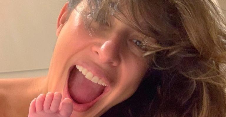 Giselle Itié posta foto do filho e celebra primeiro mês: ”Parabéns Pedro Luna”