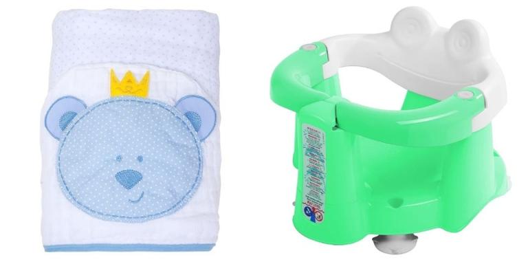8 itens úteis para a hora do banho do seu bebê