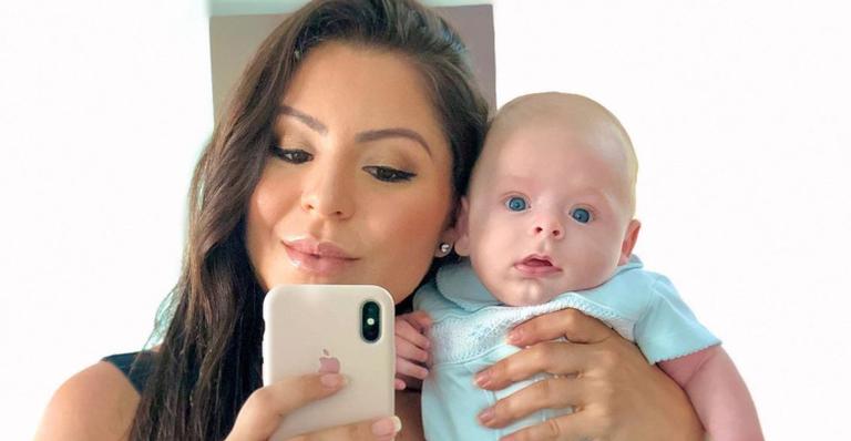 Andressa Ferreira, esposa de Thammy Miranda, mostra o filho brincando e encanta seguidores
