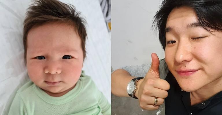 Pyong Lee encanta ao postar foto do filho e desejar bom feriado: ”Espalhe o amor”
