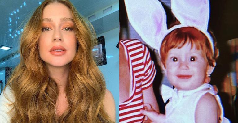 Em clima de Páscoa, Marina Ruy Barbosa compartilha clique vestida de coelhinho quando criança