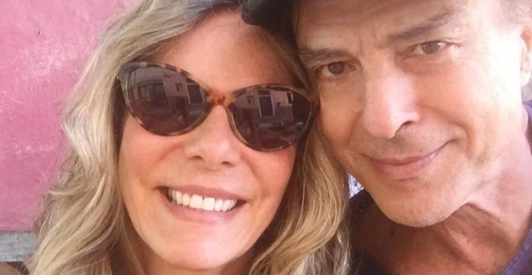 Bruna Lombardi relembra início do namoro com Carlos Alberto Riccelli nas redes sociais