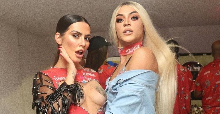 Cleo publica fotos ao lado de Pabllo Vittar e aproveita para se declarar nas redes: ”Me inspira”