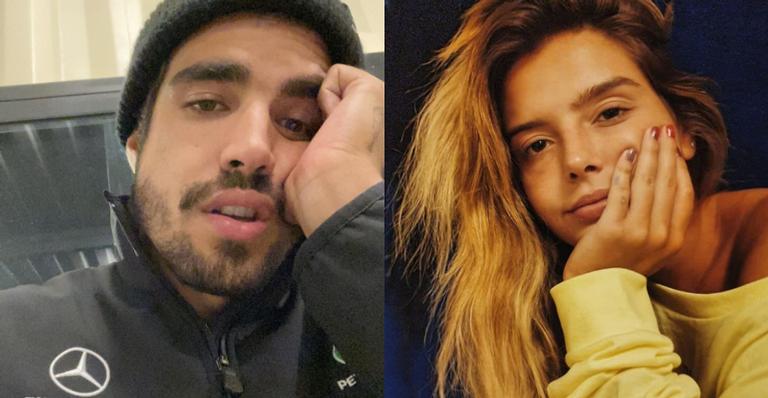 Caio Castro relembra clique ao lado de Giovanna Lancellotti: ”Achei no celular…”
