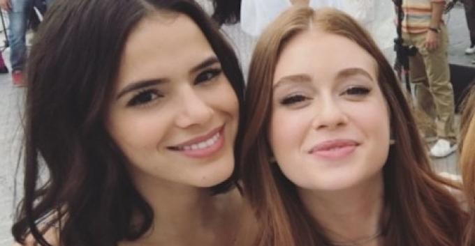 Marina Ruy Barbosa relembra encontro com Kelly Key, ao lado de Bruna Marquezine